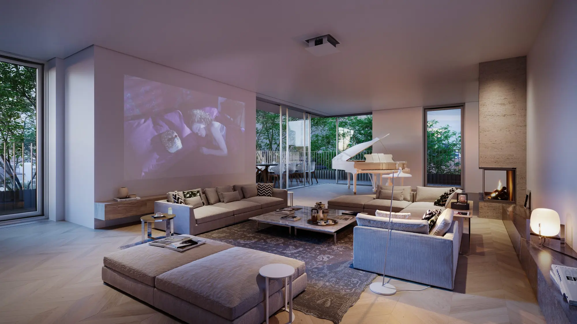 Penthouse Wohnbereich Neubau Gohlis Süd